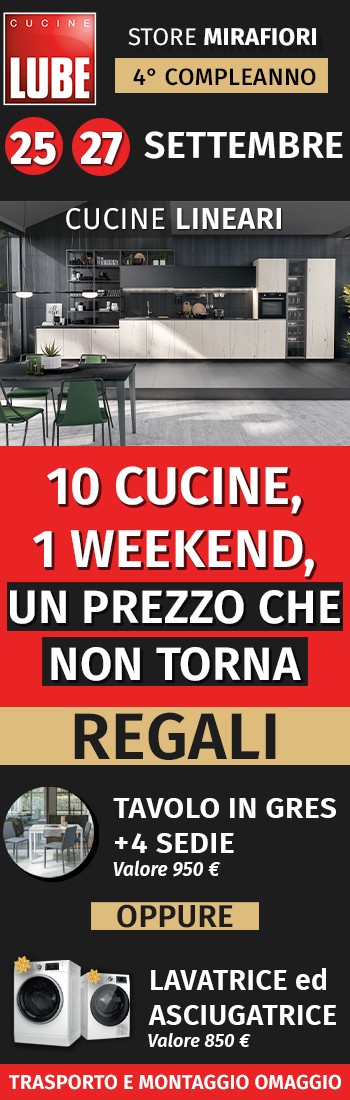 Promo 4° compleanno: cucine lineari