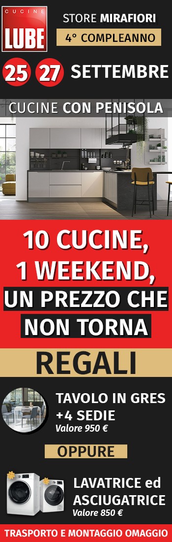 Promo 4° compleanno: cucine con penisola